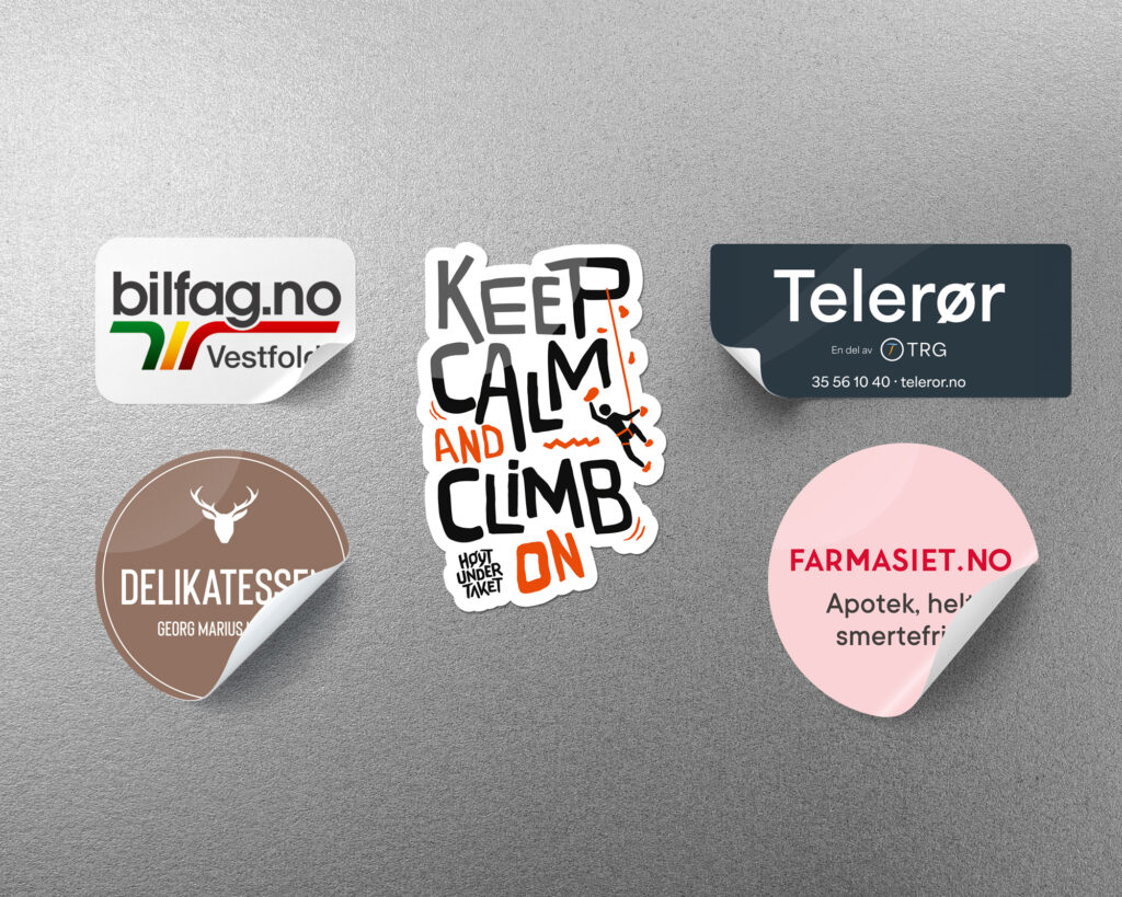 Klistremerker med logo: den komplette guiden for bedrifter